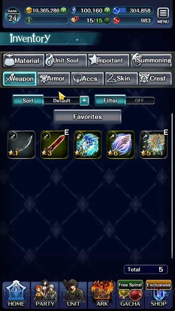 Last Cloudia Accounts GLOBAL|Rank 24|100K Crystal|Collab B Frontier(G Ti image 13