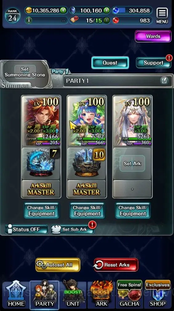 Last Cloudia Accounts GLOBAL|Rank 24|100K Crystal|Collab B Frontier(G Ti image 5