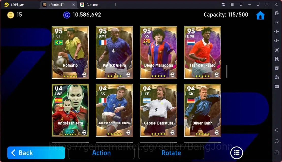 eFootball Accounts Mobile|PW 3198|Legend Messi,Cruyff,Ronaldinho Etc| image 10
