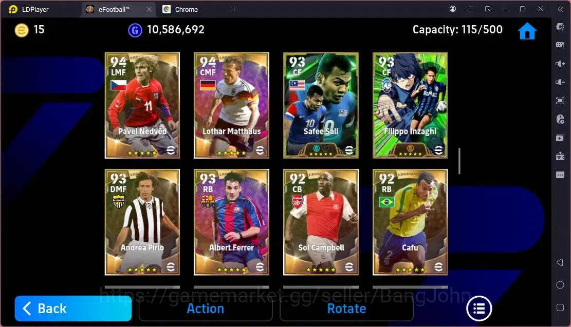 eFootball Accounts Mobile|PW 3198|Legend Messi,Cruyff,Ronaldinho Etc| image 11