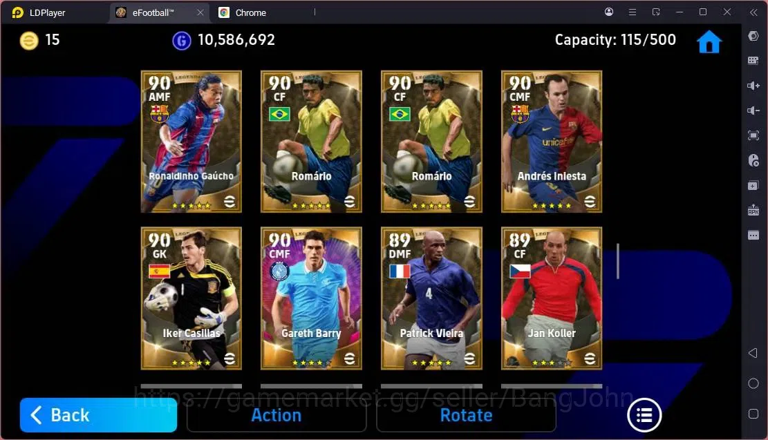 eFootball Accounts Mobile|PW 3198|Legend Messi,Cruyff,Ronaldinho Etc| image 13