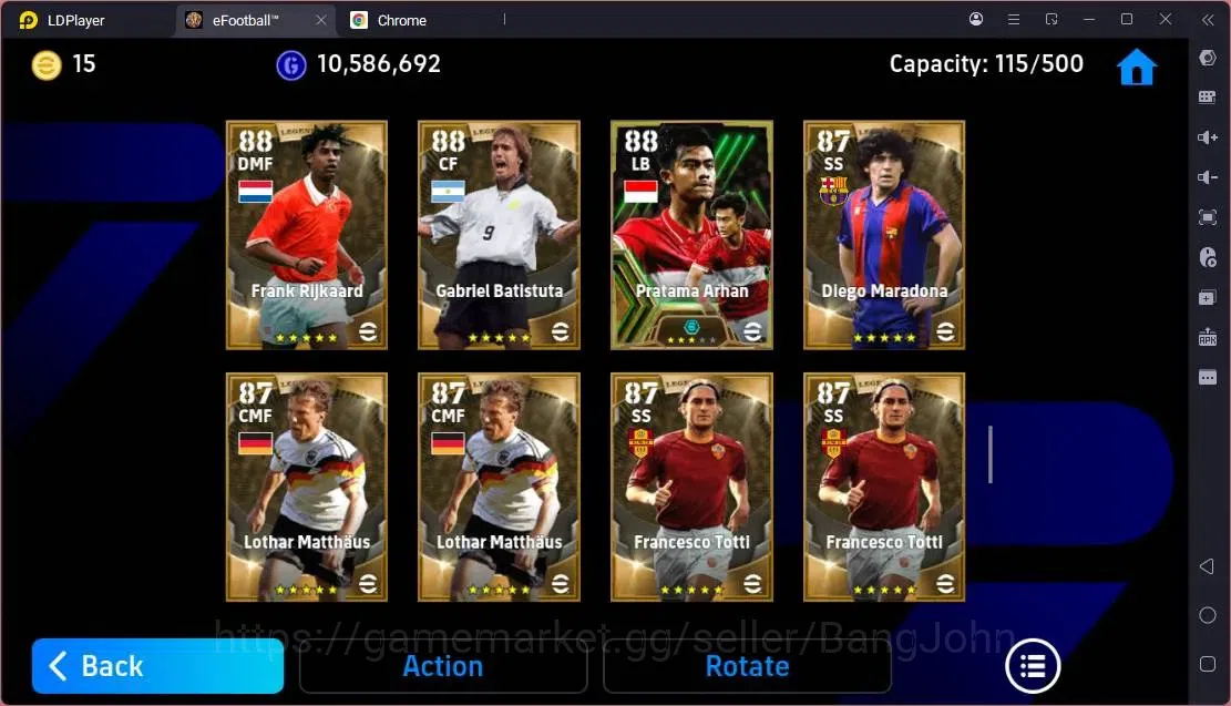 eFootball Accounts Mobile|PW 3198|Legend Messi,Cruyff,Ronaldinho Etc| image 14