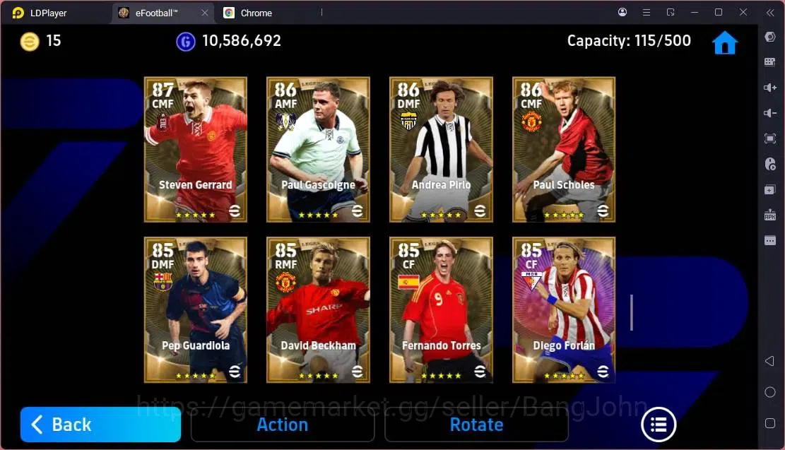 eFootball Accounts Mobile|PW 3198|Legend Messi,Cruyff,Ronaldinho Etc| image 15