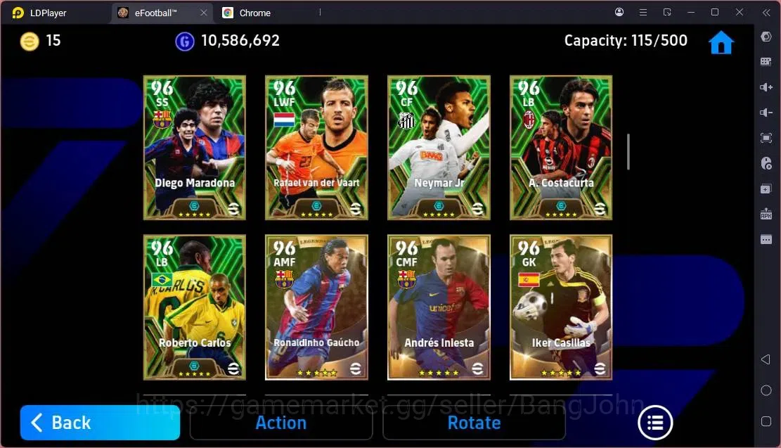 eFootball Accounts Mobile|PW 3198|Legend Messi,Cruyff,Ronaldinho Etc| image 8