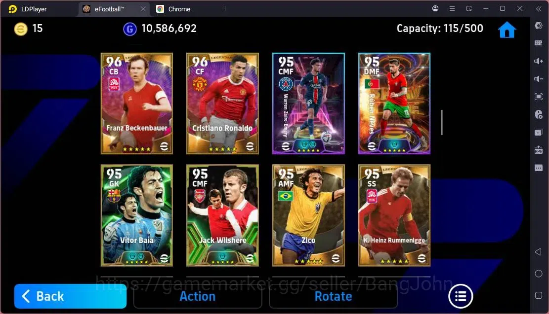 eFootball Accounts Mobile|PW 3198|Legend Messi,Cruyff,Ronaldinho Etc| image 9