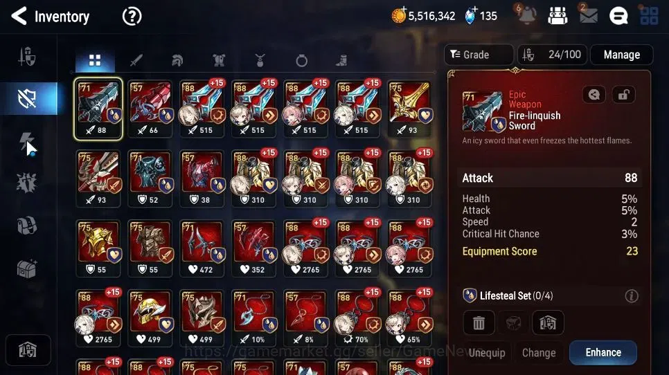Epic Seven Accounts Starter GLOBAL Unverif|New Era|3 ML(Salome,Harsetti,MChloe)+ TA Coli 15