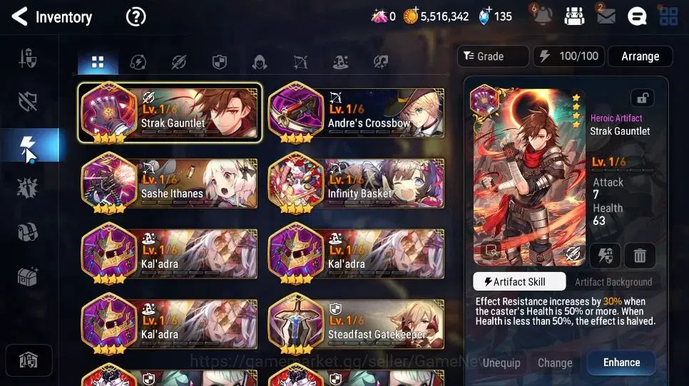 Epic Seven Accounts Starter GLOBAL Unverif|New Era|3 ML(Salome,Harsetti,MChloe)+ TA Coli 16