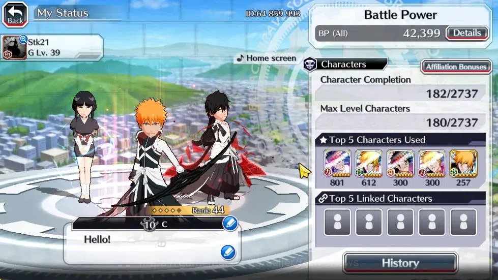 Bleach: Brave Souls Accounts Starter [GLOBAL]6K Orbs+Fresh All Story|2 Renewed Ichigo,TYBW Nemu, Renewed Aizen,Brave 3