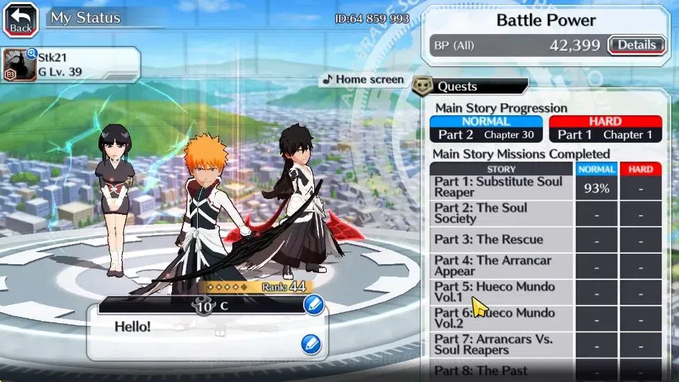Bleach: Brave Souls Accounts Starter [GLOBAL]6K Orbs+Fresh All Story|2 Renewed Ichigo,TYBW Nemu, Renewed Aizen,Brave 4