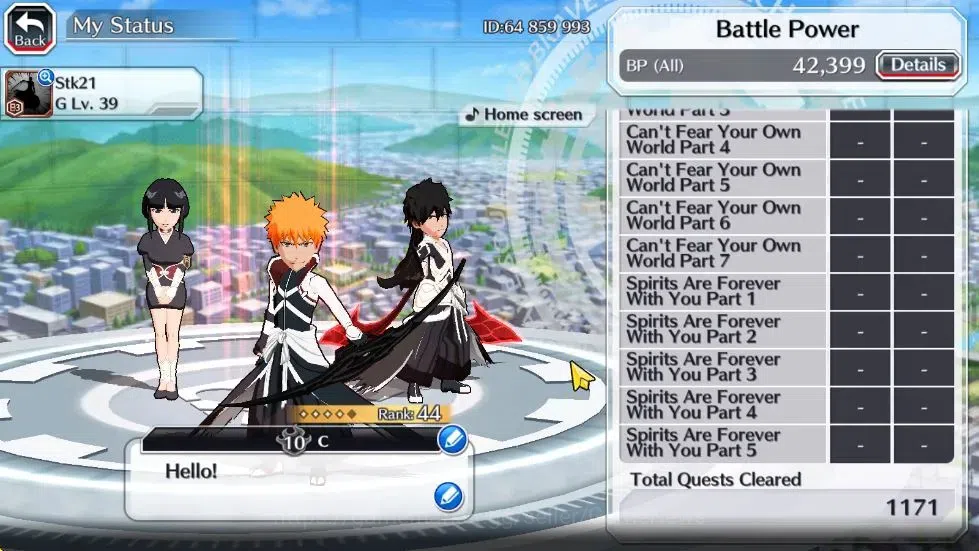 Bleach: Brave Souls Accounts Starter [GLOBAL]6K Orbs+Fresh All Story|2 Renewed Ichigo,TYBW Nemu, Renewed Aizen,Brave 7