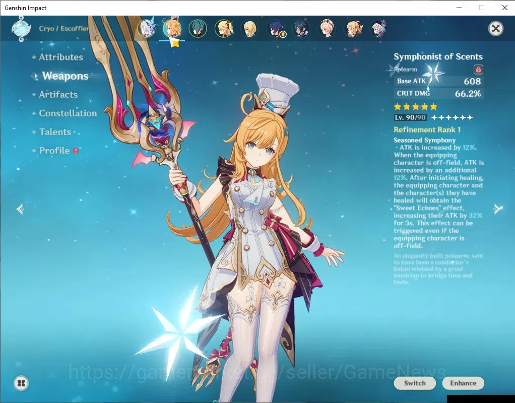 Genshin Impact Accounts ASIA|AR 55|3 Limited+ 4(*5 Weapon)|(Skirk,Escoffie image 4