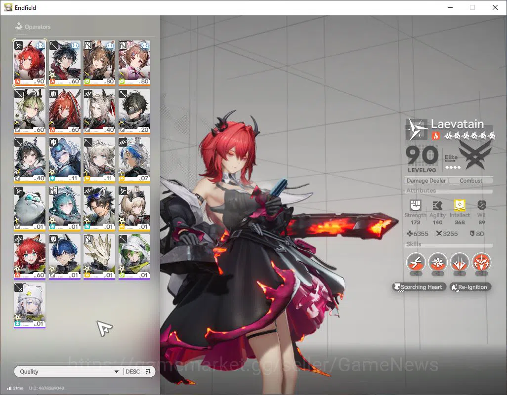 Arknights: Endfield Accounts ASIA|Lv 51|SSR 6(2Limit) [Laevatain+Sign,Ember P1] image 2