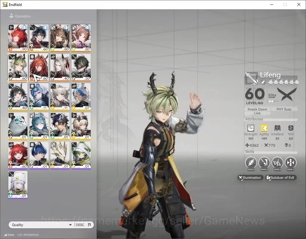 Arknights: Endfield Accounts ASIA|Lv 51|SSR 6(2Limit) [Laevatain+Sign,Ember P1] image 5