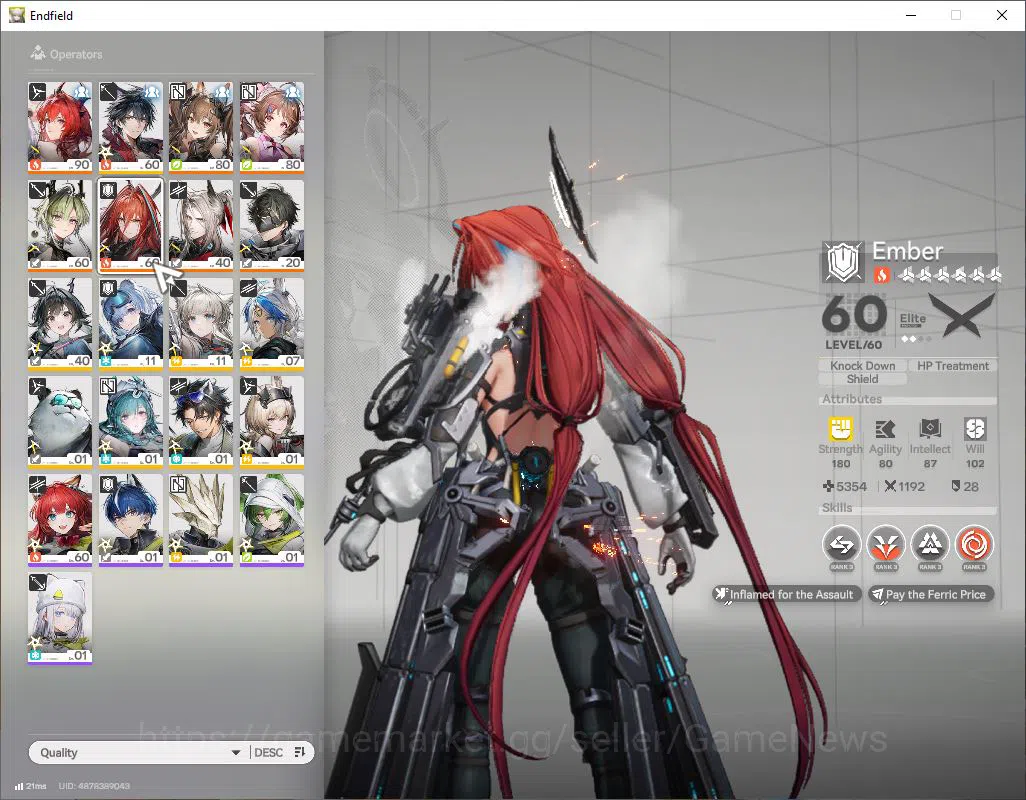 Arknights: Endfield Accounts ASIA|Lv 51|SSR 6(2Limit) [Laevatain+Sign,Ember P1] image 6