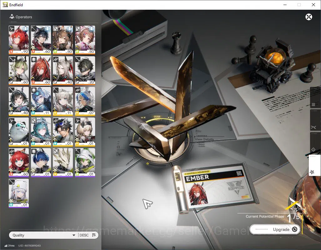 Arknights: Endfield Accounts ASIA|Lv 51|SSR 6(2Limit) [Laevatain+Sign,Ember P1] image 8