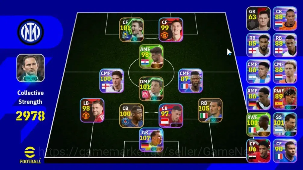 eFootball Accounts Legends & Iconic Players Android|Show Time Manuer Neuer|Epic Gianluca Zambrotta,Mark van Bommel,Andriy 1