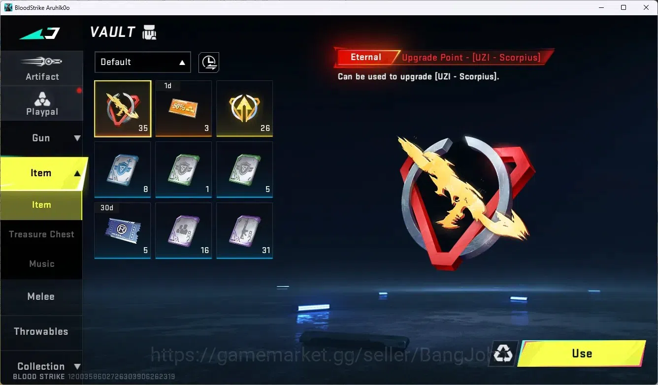 Blood Strike Accounts ASIA | 1 ETERNAL: Uzi-Scorpius | 3 ULTRA GUN | 1 U image 6