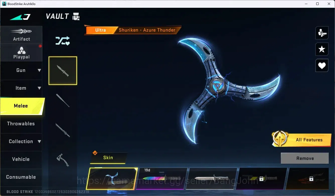 Blood Strike Accounts ASIA | 1 ETERNAL: Uzi-Scorpius | 3 ULTRA GUN | 1 U image 7