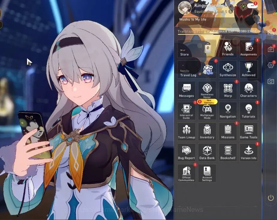 Honkai Star Rail Accounts Asia|TL 62|Free GI(10 Limit),ZZZ|8 Limited|(Firefl image 1