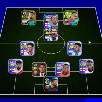 eFootball Accounts Legends & Iconic Players Android|Power 3077|Show Time Harry Kane|Epic Sergio Aguero,PE Aubameyang,Patrick