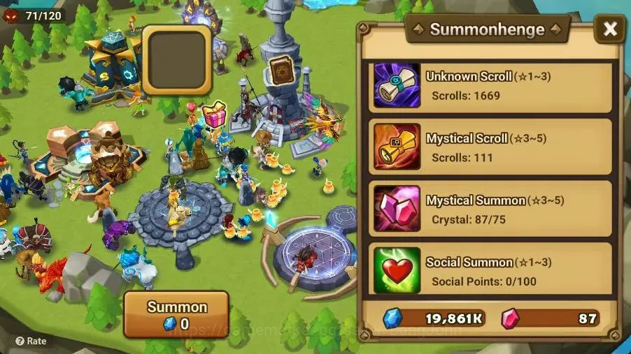Summoners War: Sky Arena Accounts Starter GLOBAL | NB 5 TESHAR,Starter Gacha 115 12Y+160 11Y Scrool, 3 Legendary All 5