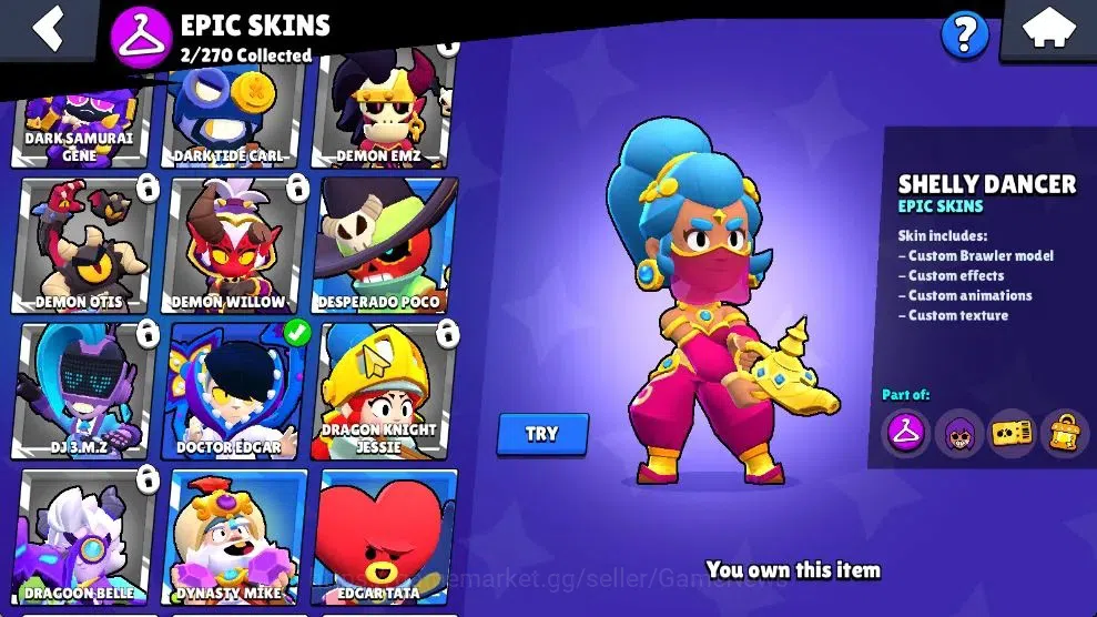 Brawl Stars Accounts 1007 Trophy|14 Brawlers 2 Max Lv [Edgar,Shelly]|2  image 7