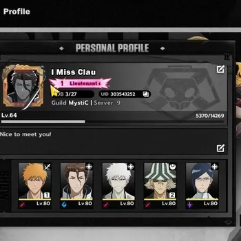 BLEACH: Soul Resonance Accounts Nuverse SEA|Lv.64|9 SSR 11