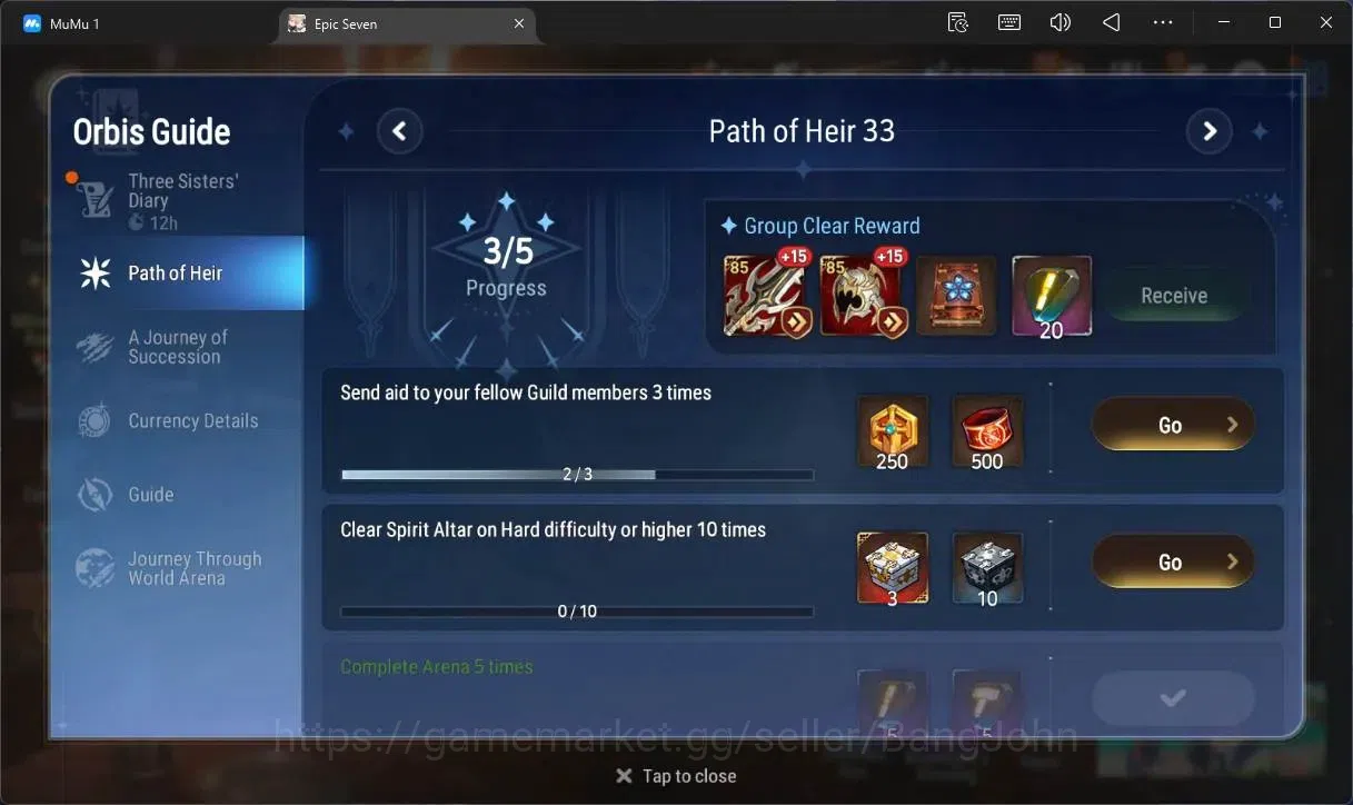 Epic Seven Accounts High-End Global Unverif |11 ML (E Ilynav,LW Piera,SOTD Diene,Straze,L Cermia, Etc)|PoH+Bless ON|SS 15