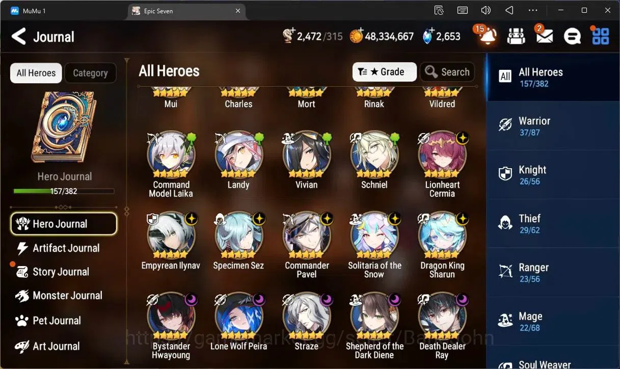 Epic Seven Accounts High-End Global Unverif |11 ML (E Ilynav,LW Piera,SOTD Diene,Straze,L Cermia, Etc)|PoH+Bless ON|SS 7