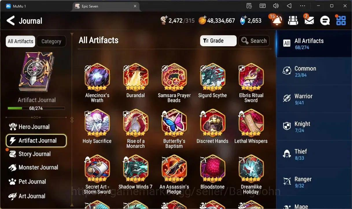 Epic Seven Accounts High-End Global Unverif |11 ML (E Ilynav,LW Piera,SOTD Diene,Straze,L Cermia, Etc)|PoH+Bless ON|SS 8
