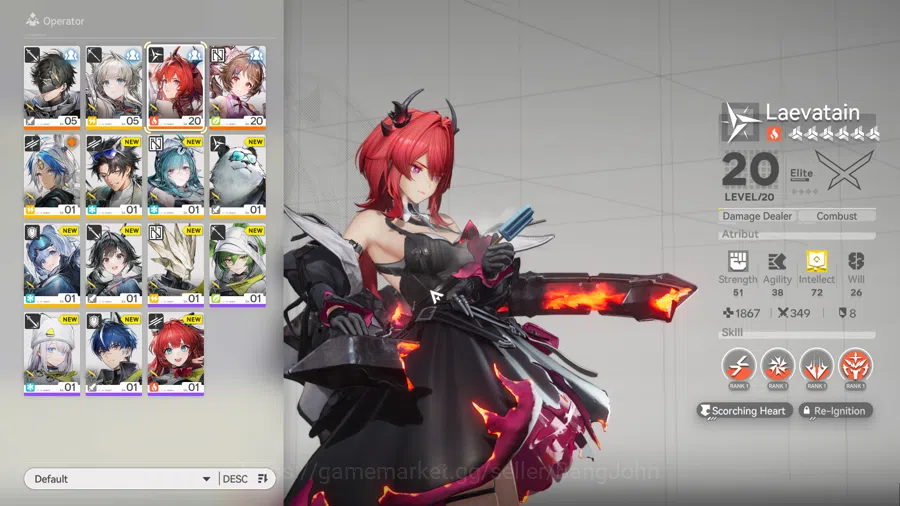 Arknights: Endfield Accounts ASIA | Lv 3|Starter Laevatain | MC Male | AKE187B 2