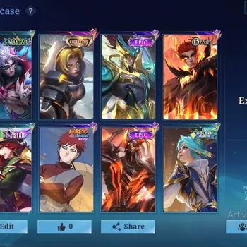Mobile Legends: Bang Bang Accounts Collector Global|135 Skin|Expert|SABER Johnson Cyclops,VENOM Grock Dyrroth,KOF