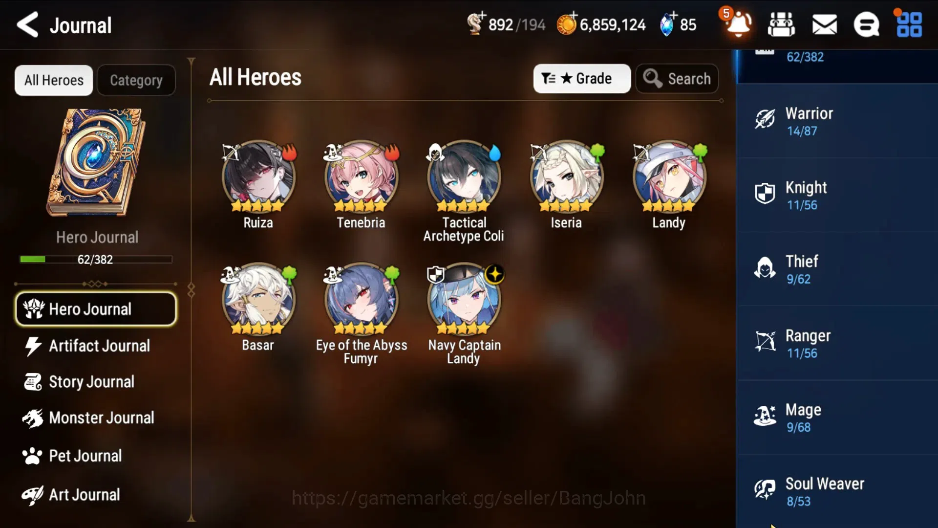 Epic Seven Accounts Starter Global Unverif | Fresh Starter | ML NC Landy+Fumyr(+Art) | PoH+Bless ON | 800 MM | Stigma 4.1K 13