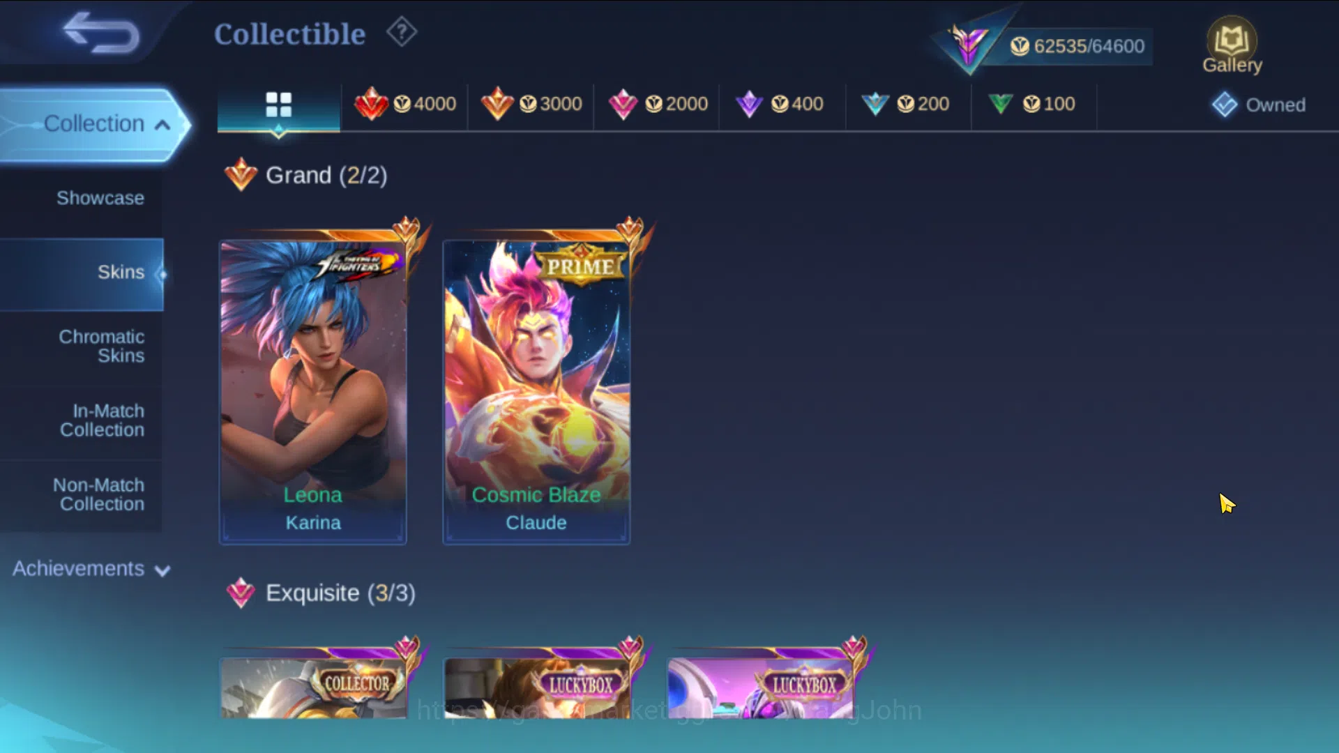 Mobile Legends: Bang Bang Accounts Hero 131, Skin 260 WR 54% | Prime Claude, LBox Rog image 10