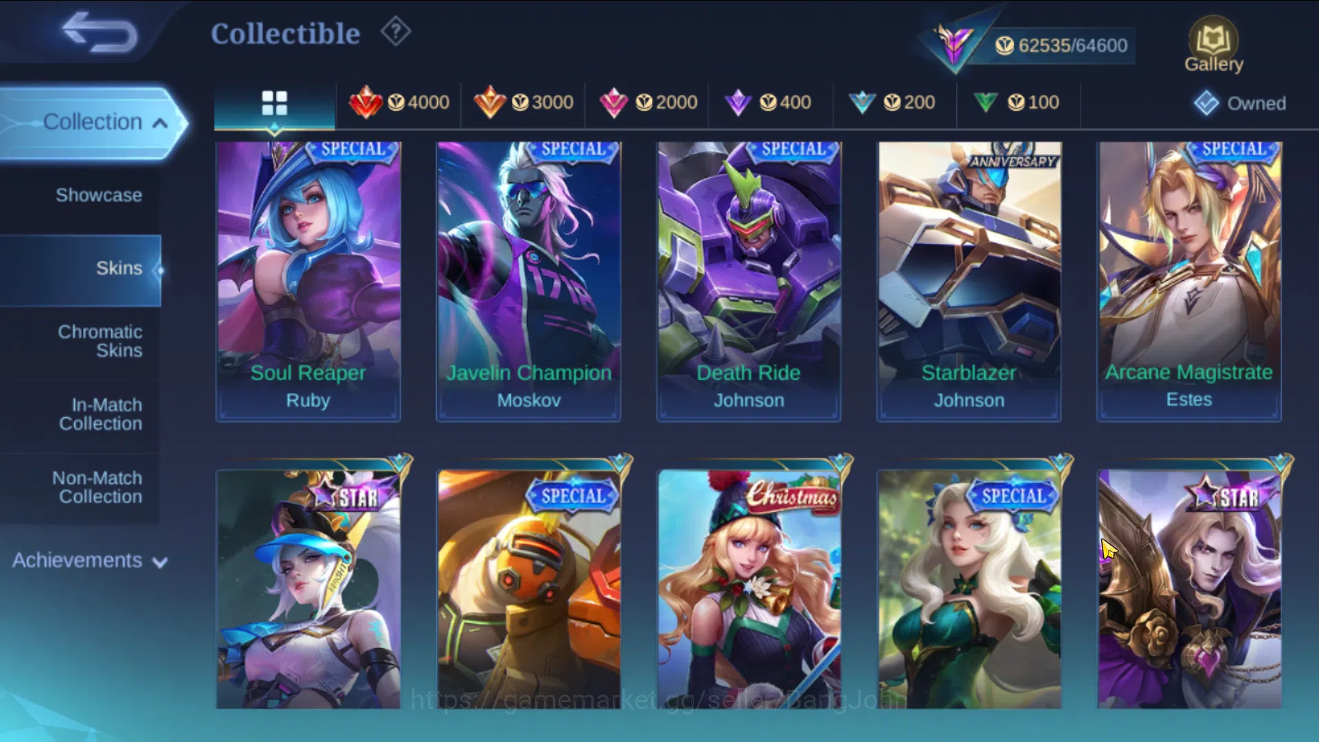 Mobile Legends: Bang Bang Accounts Hero 131, Skin 260 WR 54% | Prime Claude, LBox Rog image 11