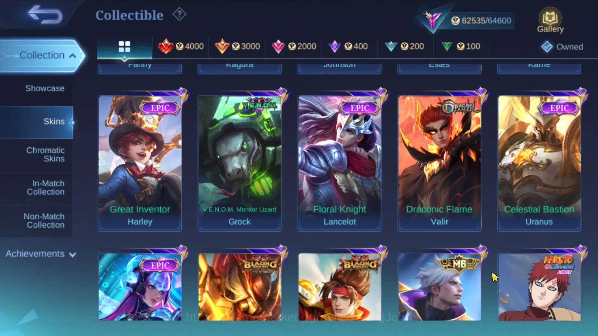 Mobile Legends: Bang Bang Accounts Hero 131, Skin 260 WR 54% | Prime Claude, LBox Rog image 6