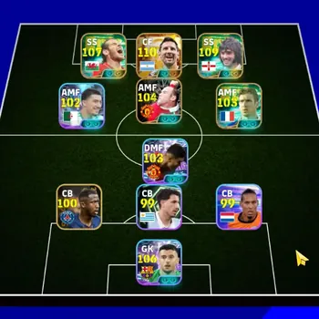 eFootball Accounts Legends & Iconic Players Mobile|PW 3191|Bigtime Messi|Epic Best, Bale, Suarez, Cantona, Rooney|Showtime