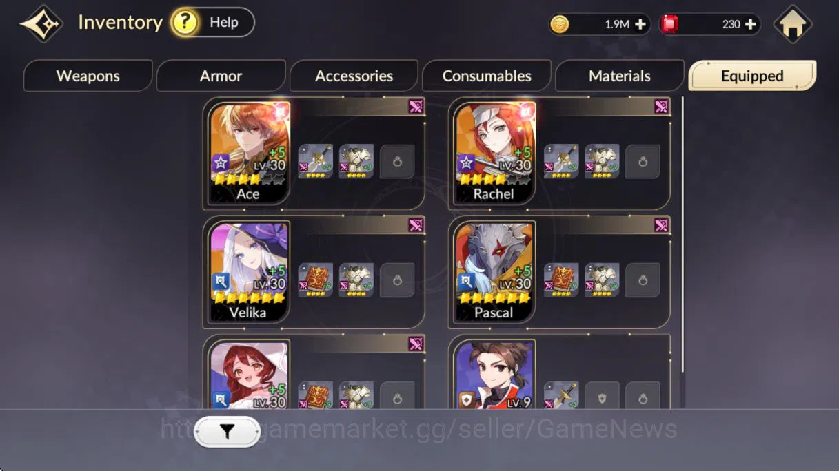Seven Knights Re:Birth Accounts [Re;BIRTH] Global | 5 Legendary (Ace,Velika,Rachel image 3