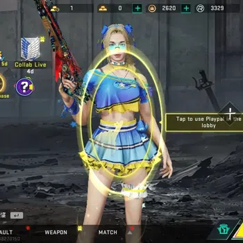 Blood Strike Accounts Collab Skin ASIA|2 ETERNAL [MP5-Bloodrift Lv1, MP7-Tidesong Lv1]|Collab AOT[M4A1-Battle of