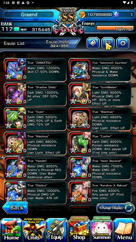 Grand Summoners Accounts GLOBAL | Ascend 28 | Houka TW, Roy TW, Rimuru TW, image 12