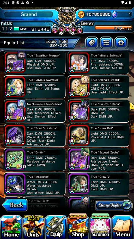Grand Summoners Accounts GLOBAL | Ascend 28 | Houka TW, Roy TW, Rimuru TW, image 13