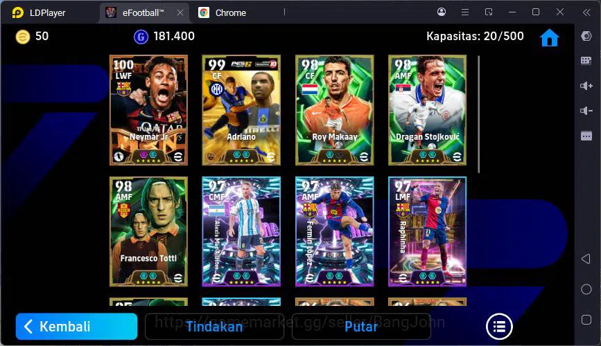 eFootball Accounts ANDROID|PW 3186|Neymar MSN bigtime,Adriano+Roy Mak image 4