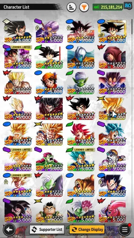 Dragon Ball Legends Accounts 215M Total Power|LV 149|6UL+1LR+11LL|SS Goku Black image 6