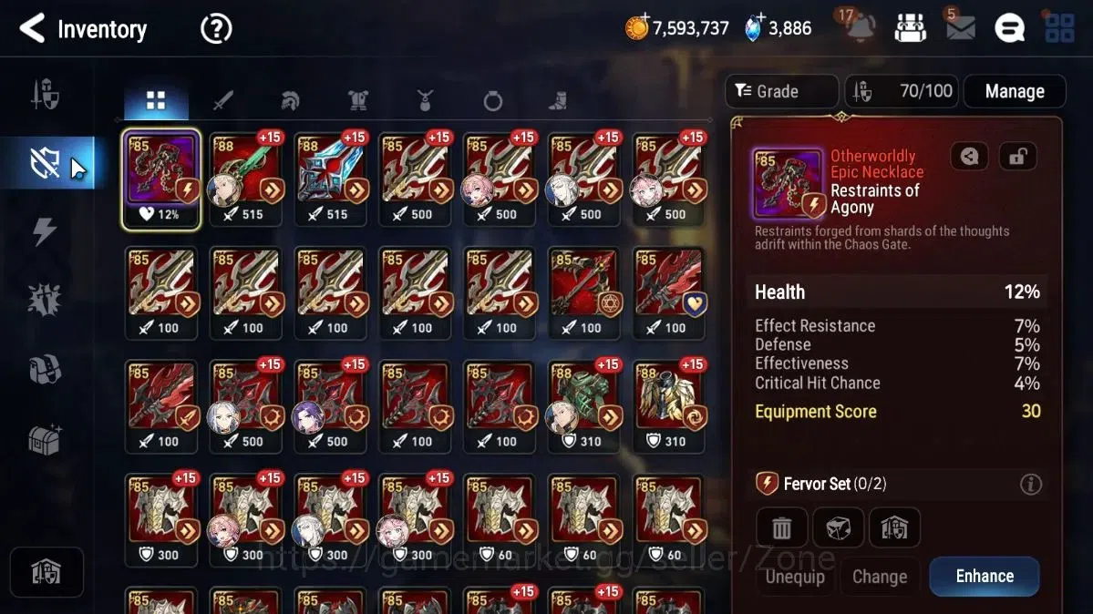 Epic Seven Accounts Limited Hero Global Unverif|New Era|5 ML(School Nurse Yulha,Belian,LW Peira,Etc)+Setsuka,A 11