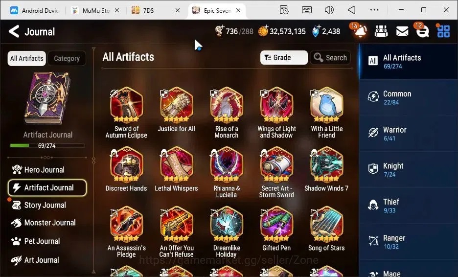 Epic Seven Accounts Global|16ML (Rinak, Harsetti, Belian, Politis, Aru image 11