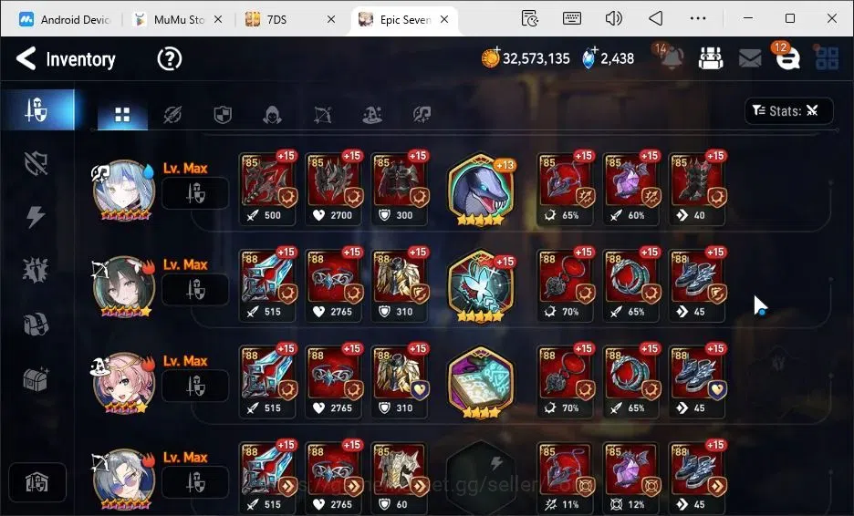 Epic Seven Accounts Global|16ML (Rinak, Harsetti, Belian, Politis, Aru image 14