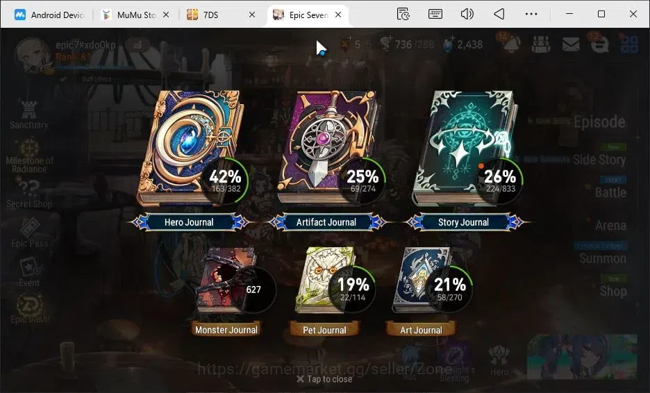 Epic Seven Accounts Global|16ML (Rinak, Harsetti, Belian, Politis, Aru image 7