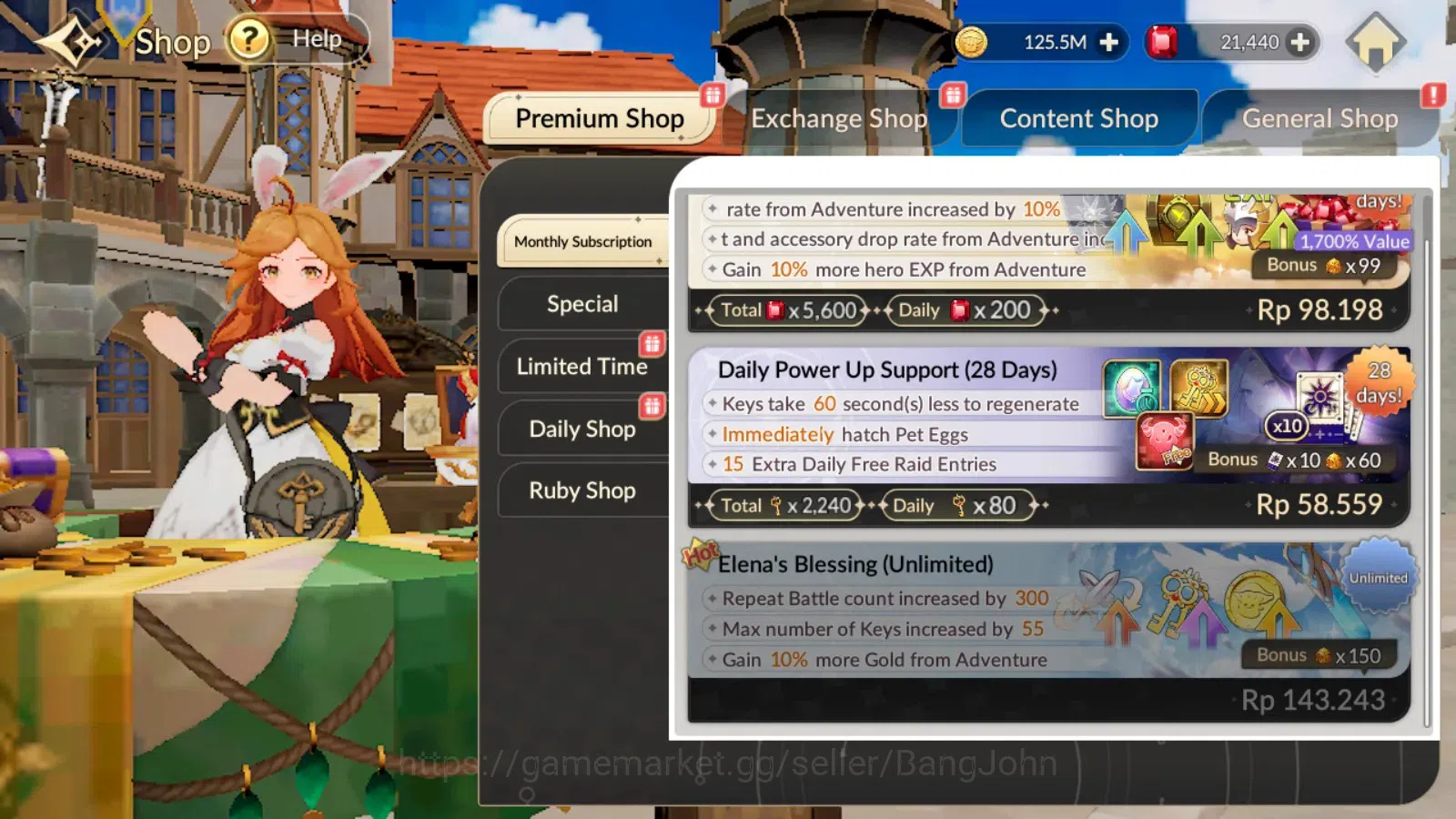 Seven Knights Re:Birth Accounts Global|FullEX7(TC2Fai,Juri,Gelidus,Melia,Rosie)25T image 1