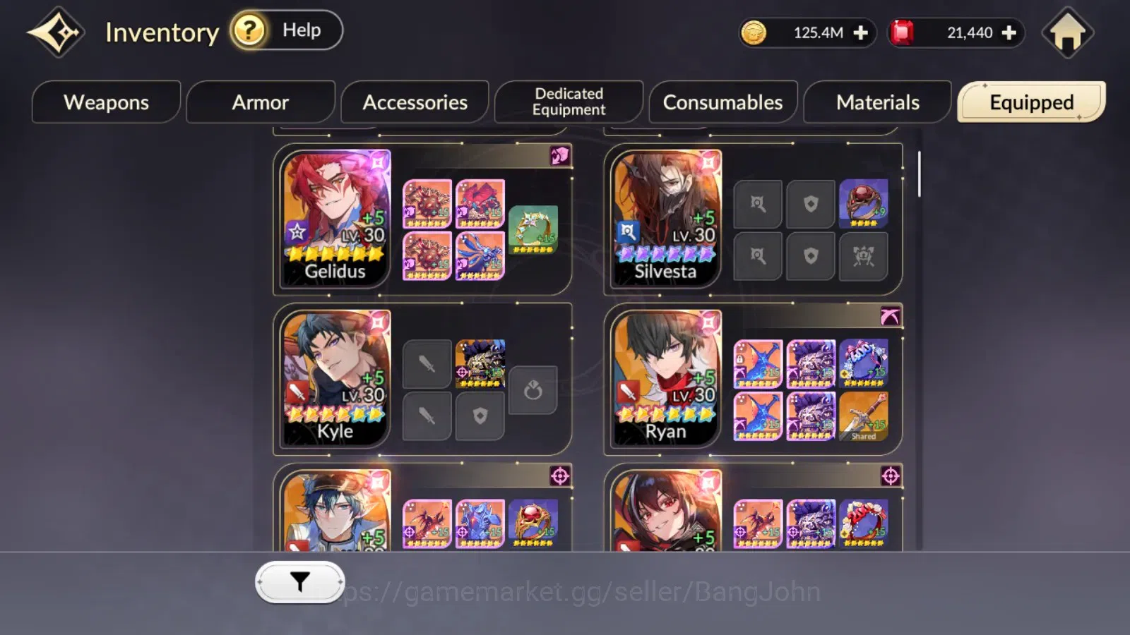 Seven Knights Re:Birth Accounts Global|FullEX7(TC2Fai,Juri,Gelidus,Melia,Rosie)25T image 10