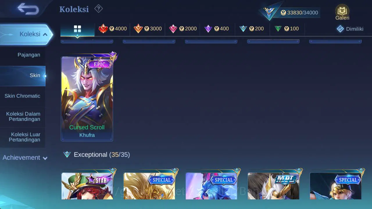 Mobile Legends: Bang Bang Accounts skin 183, Hero 101, allstar Moskov, annual Lesley, image 10